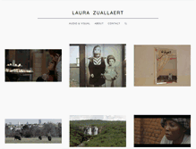 Tablet Screenshot of laurazuallaert.com